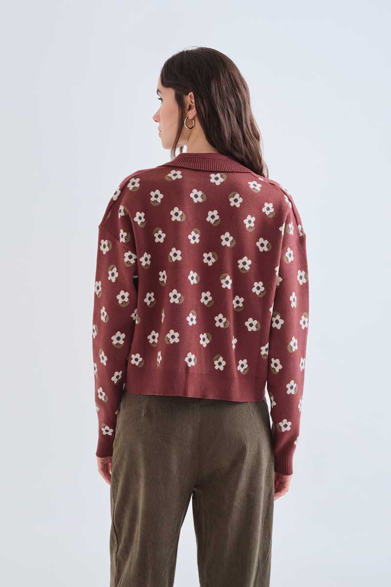 Santini print cardigan