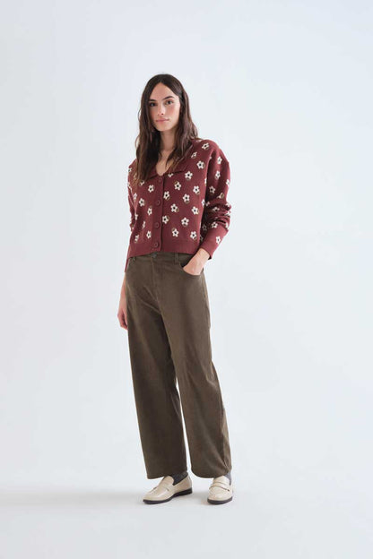 Santini print cardigan