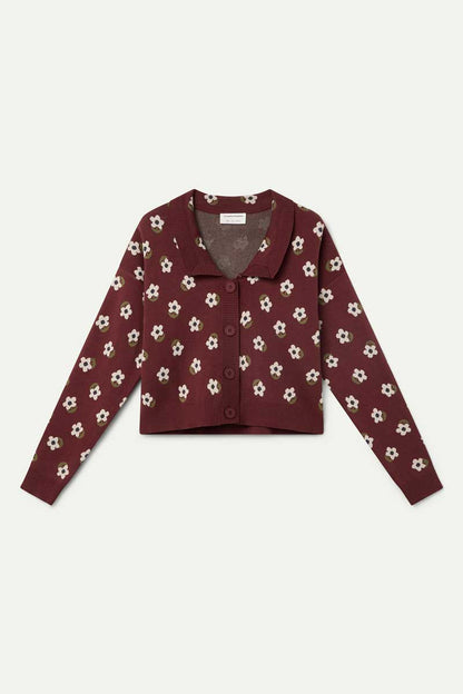 Santini print cardigan