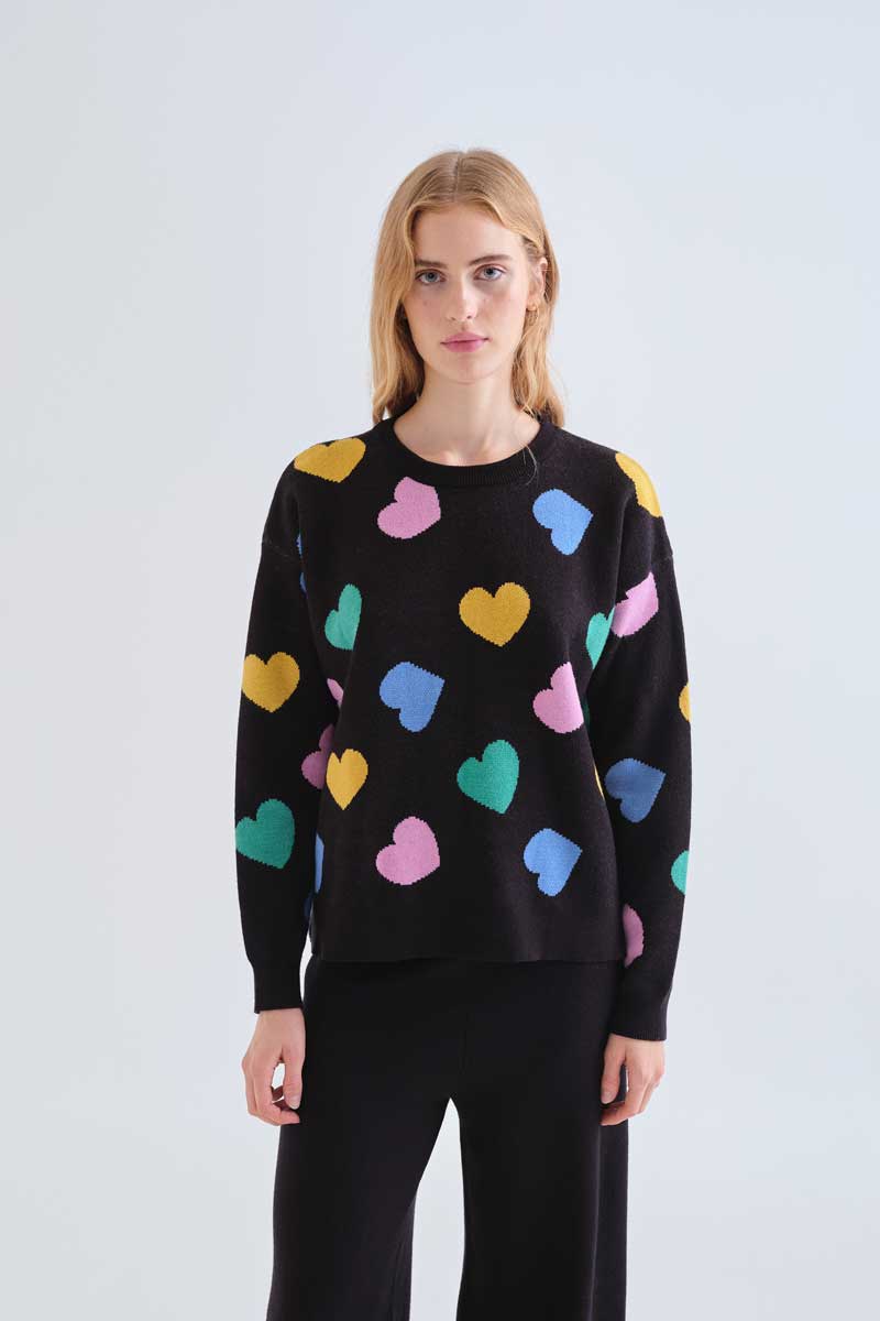 Candy print sweater
