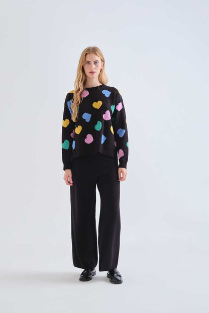 Candy print sweater