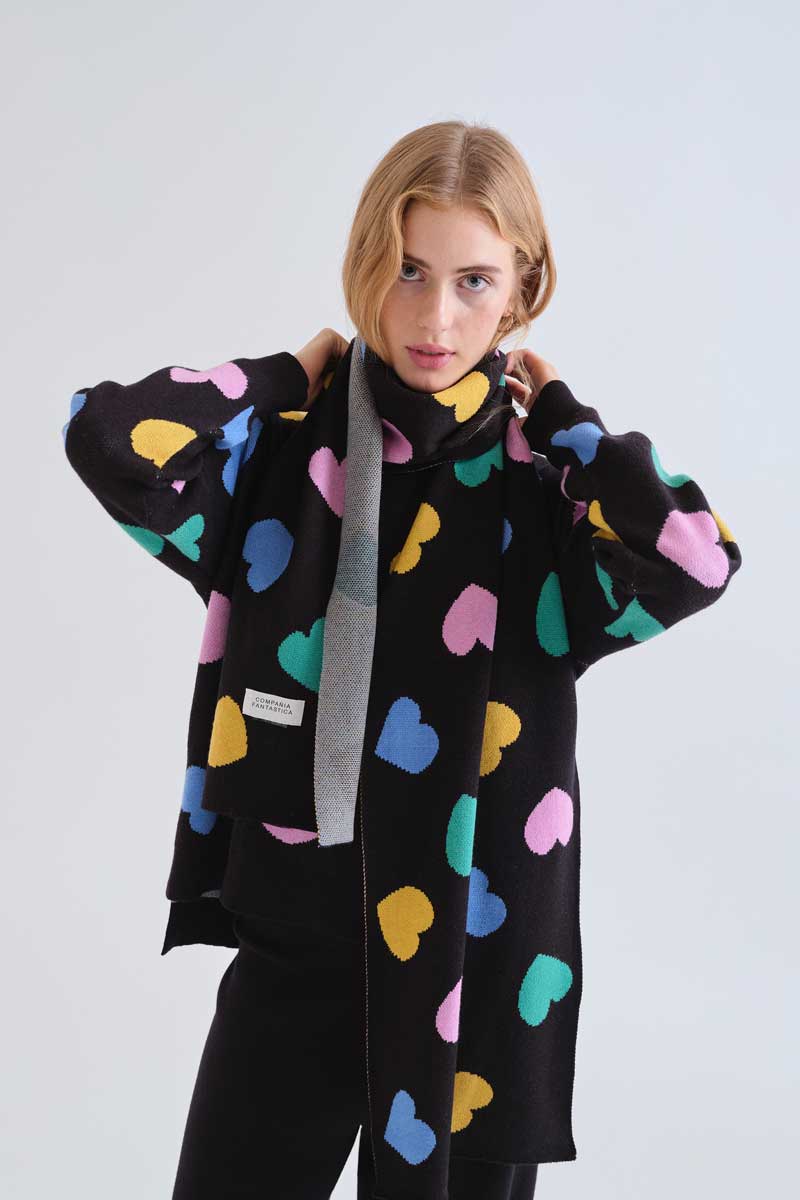 Candy print sweater