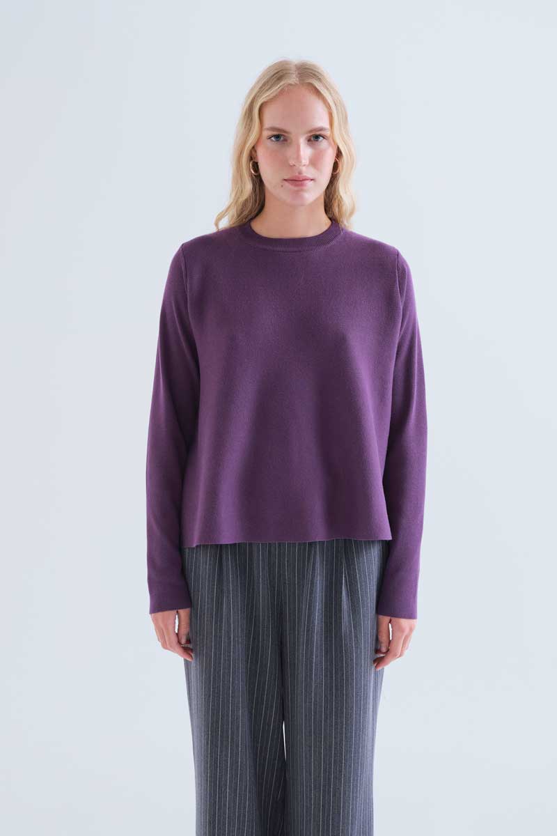 Purple basic jersey