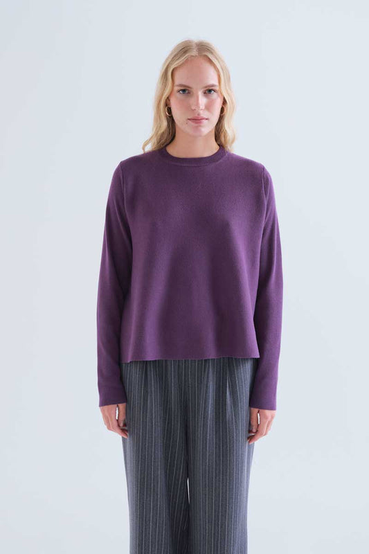 Purple basic jersey