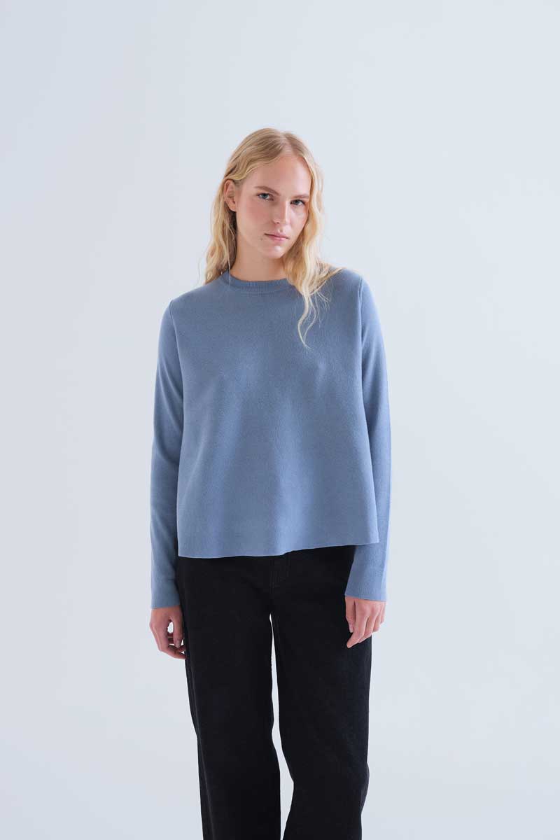 Light blue basic jersey