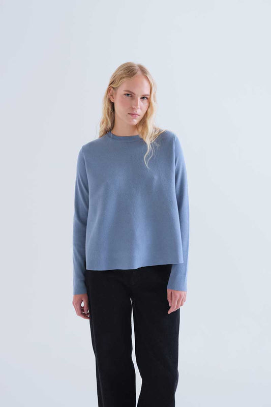 Light blue basic jersey