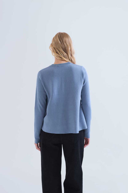 Light blue basic jersey
