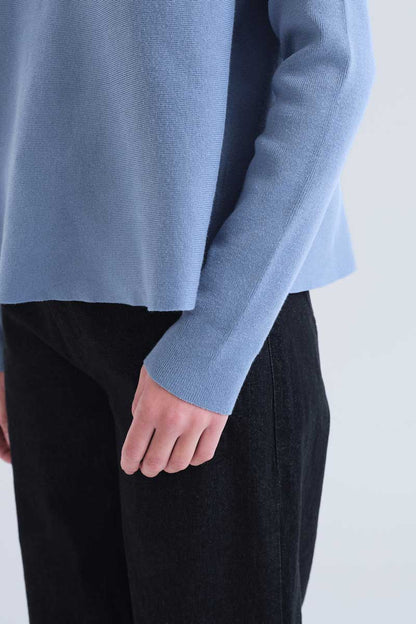 Light blue basic jersey