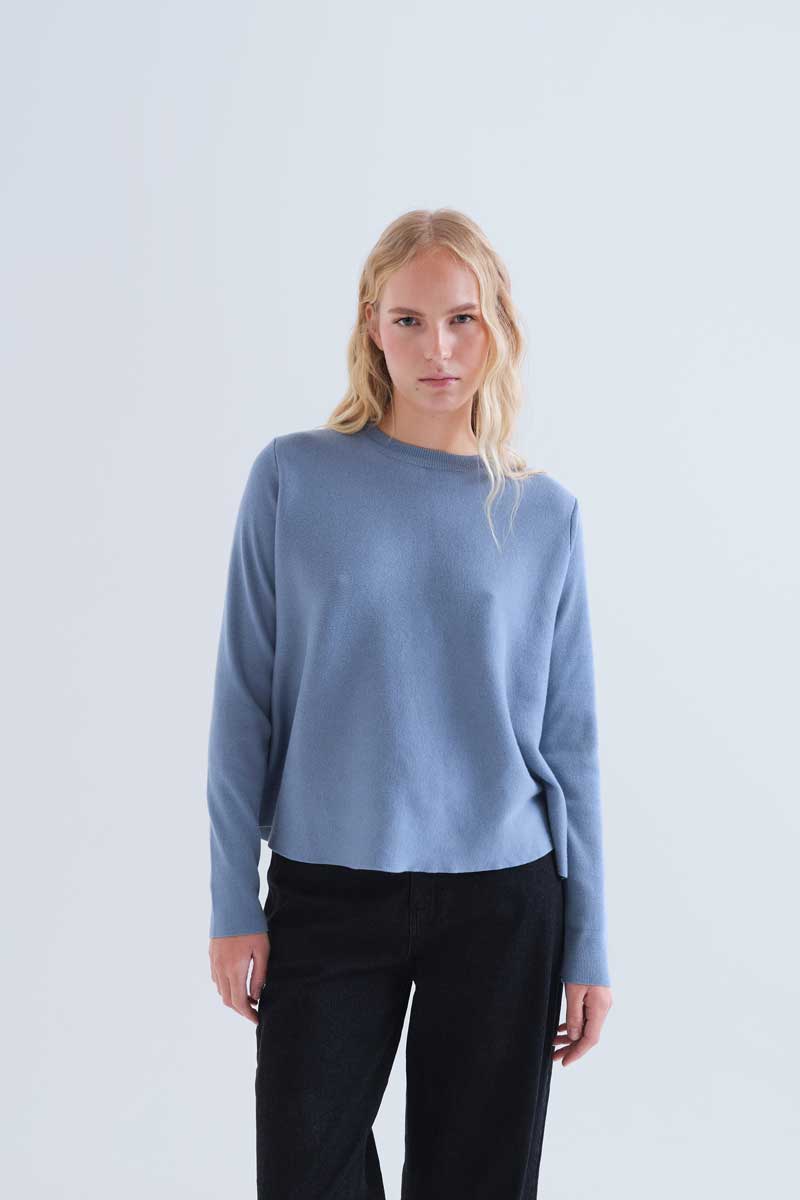 Light blue basic jersey