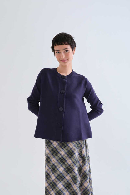 Basic navy blue cardigan