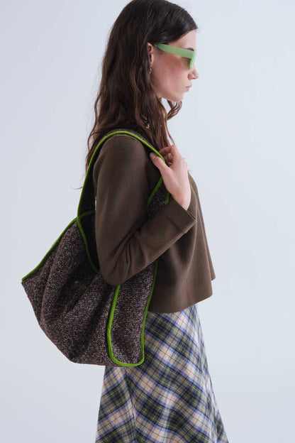 Basic dark green cardigan