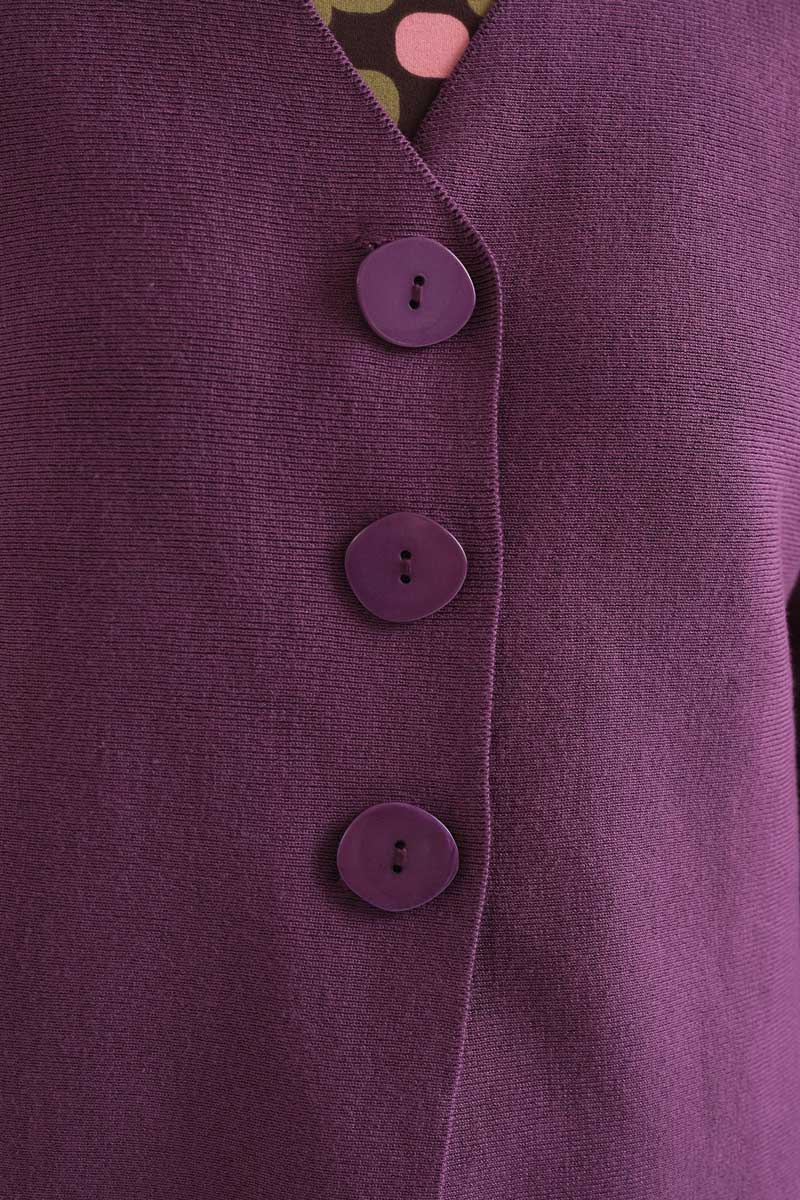 Aubergine cardigan