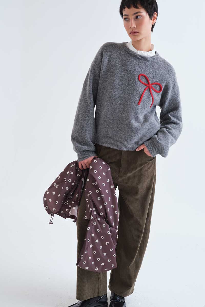 Dark brown corduroy trousers
