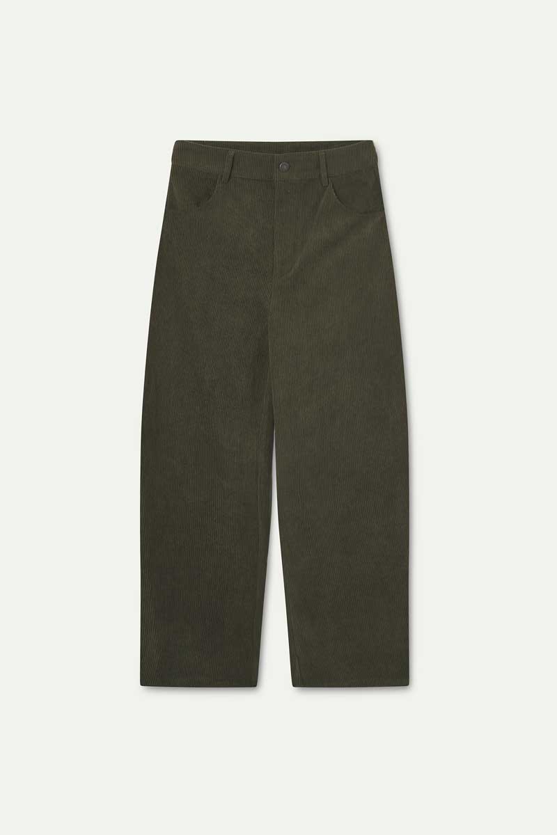 Dark brown corduroy trousers