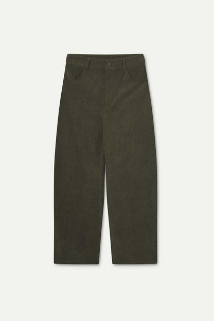 Dark brown corduroy trousers