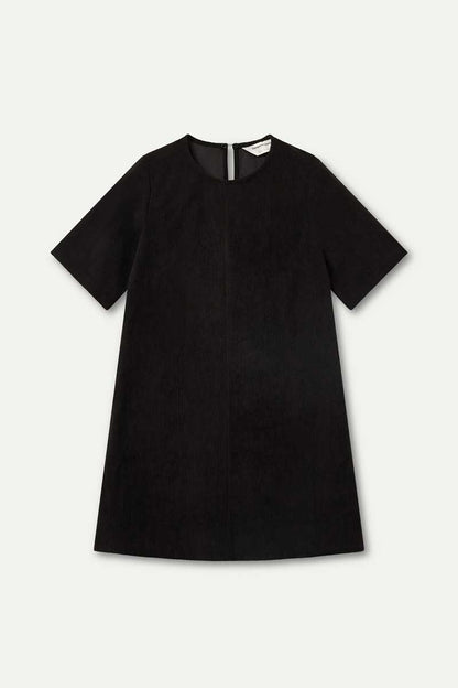 Black corduroy dress