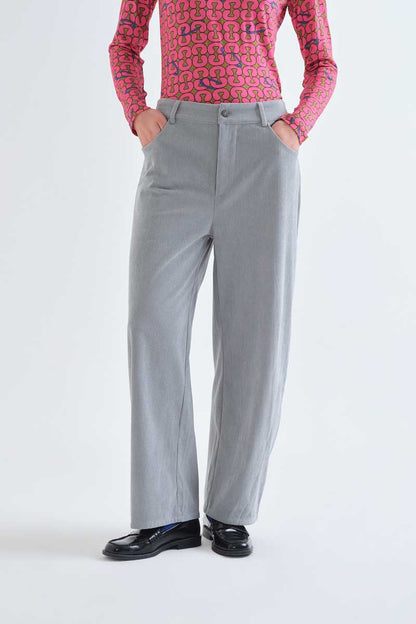 Light blue corduroy trousers