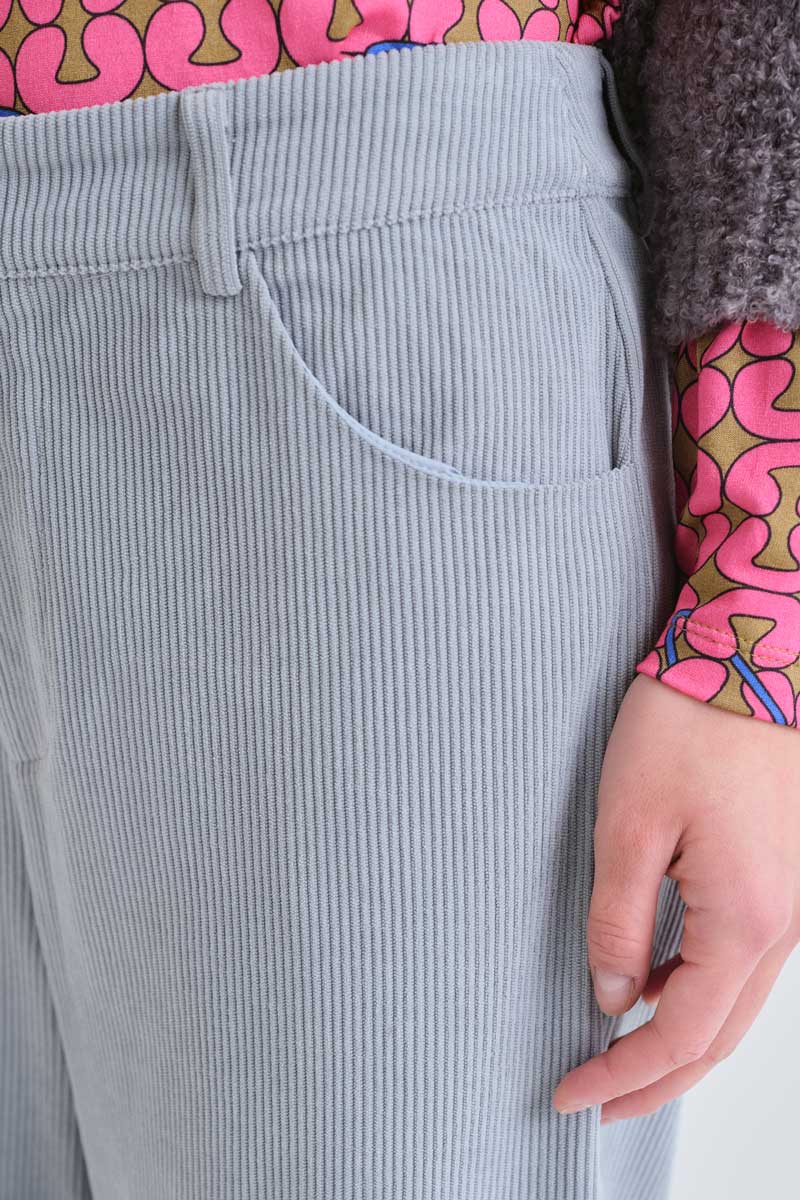 Light blue corduroy trousers