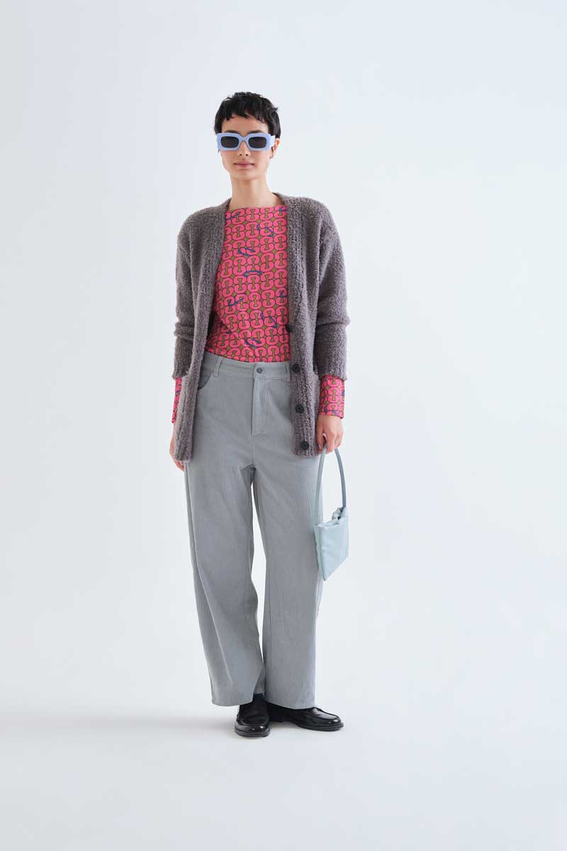 Light blue corduroy trousers