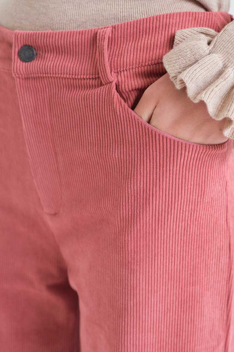 Pink corduroy pants