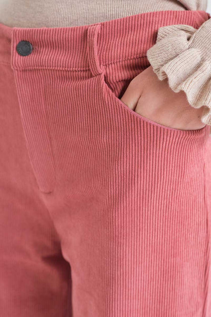 Pink corduroy pants