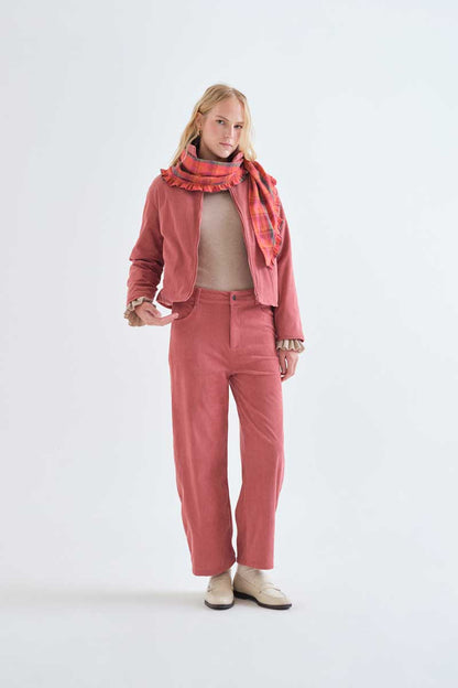 Pink corduroy pants