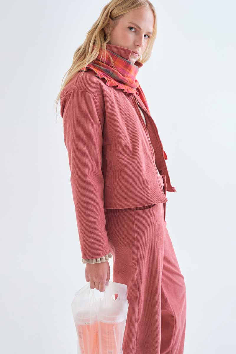 Pink corduroy pants