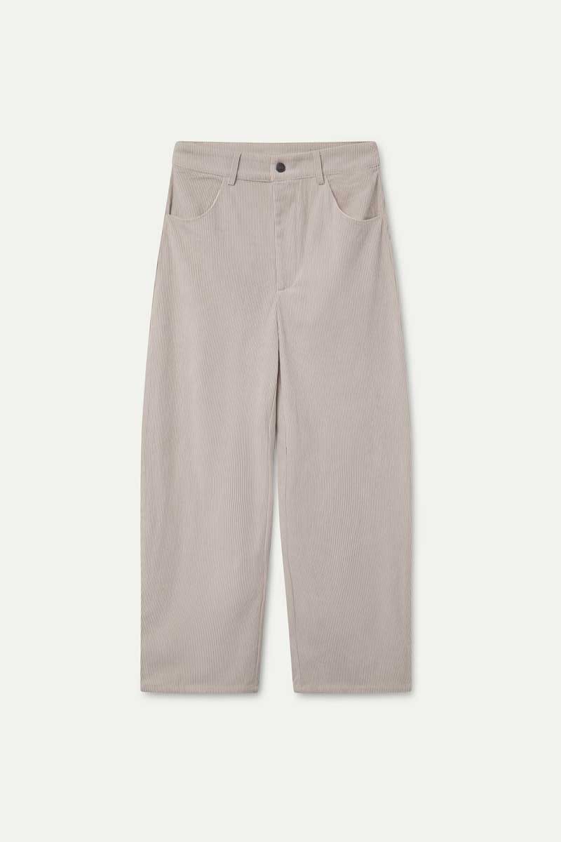 Off-white corduroy trousers