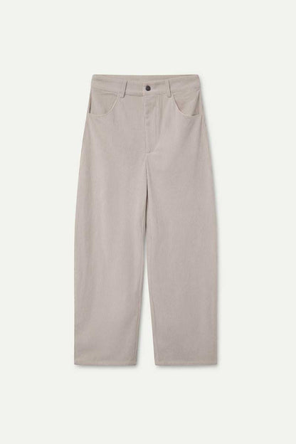 Off-white corduroy trousers