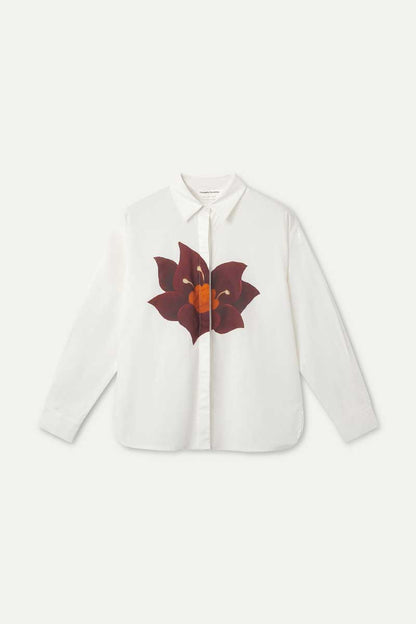100% cotton shirt with Flor Rivera print