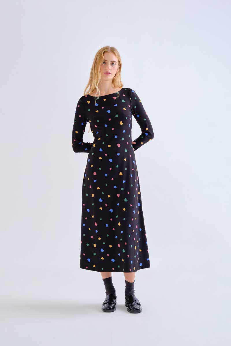 Midi dress with Candy print