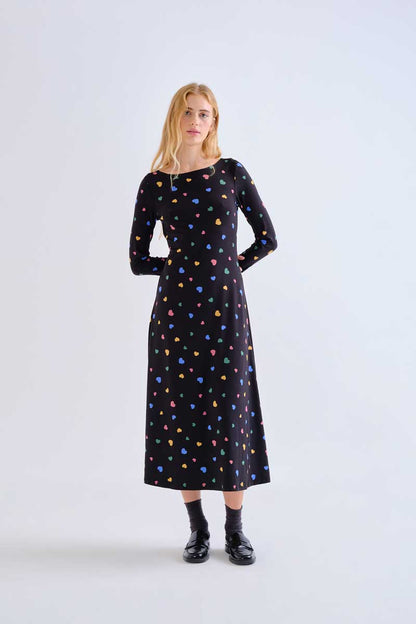Midi dress with Candy print
