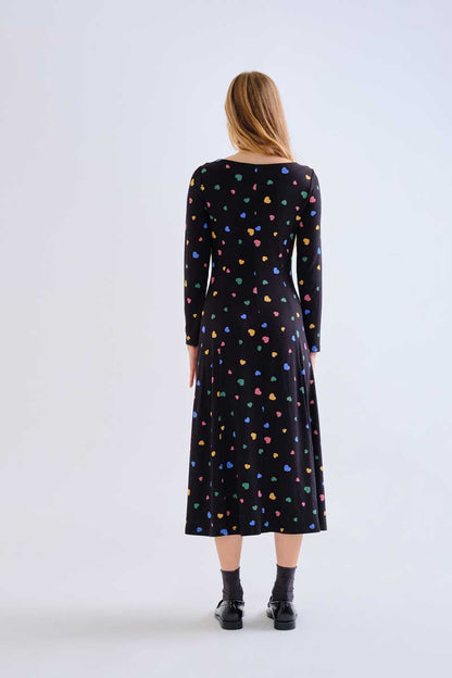 Midi dress with Candy print