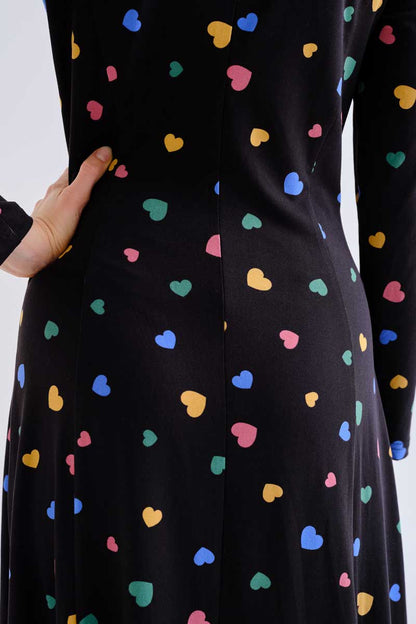 Midi dress with Candy print