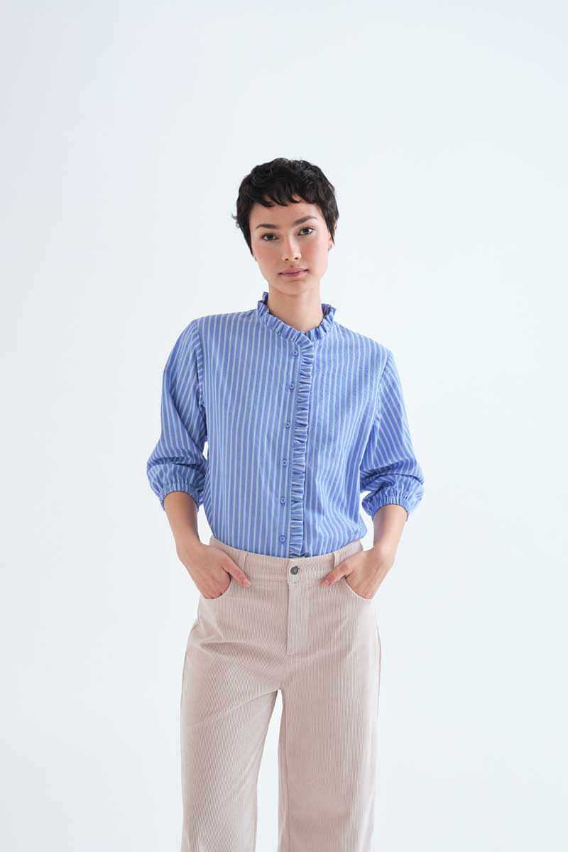 Shirt light blue stripes