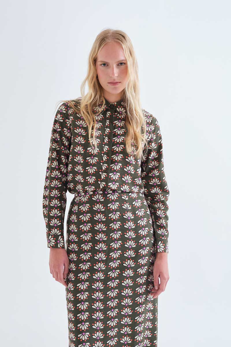 Geometric Print Shirt