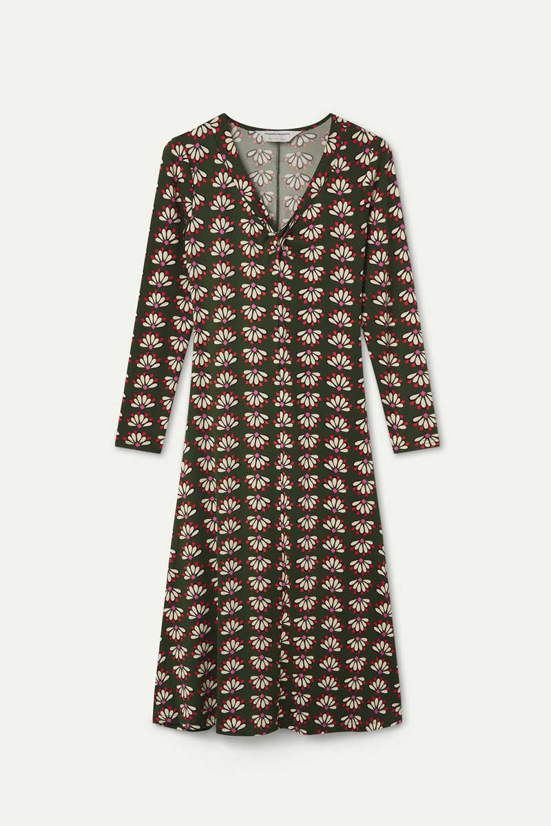 Midi dress with Geometric print