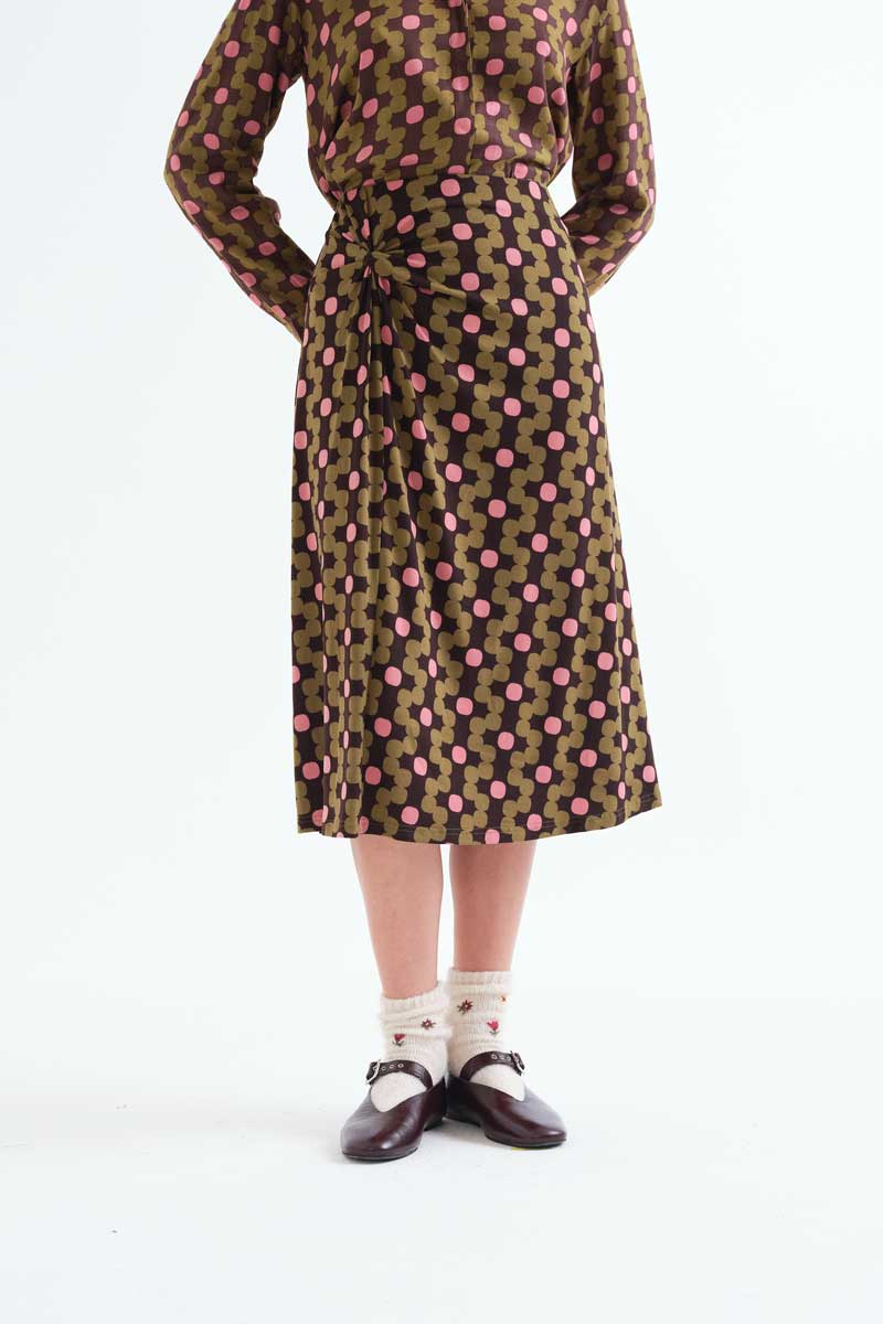 Aberdeen print midi skirt