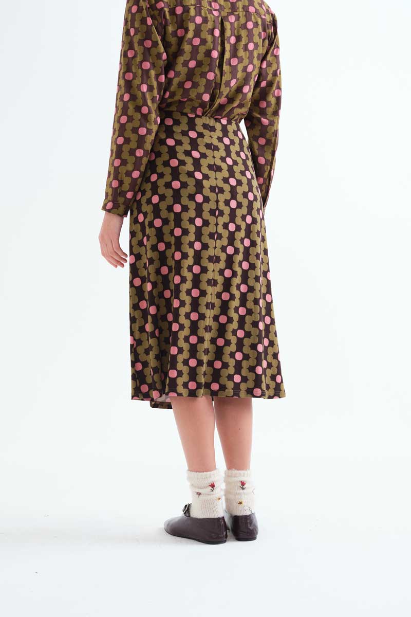 Aberdeen print midi skirt