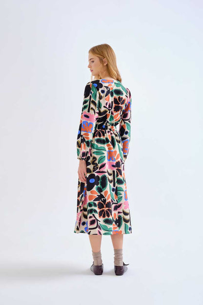 Neo Garden Midi Dress