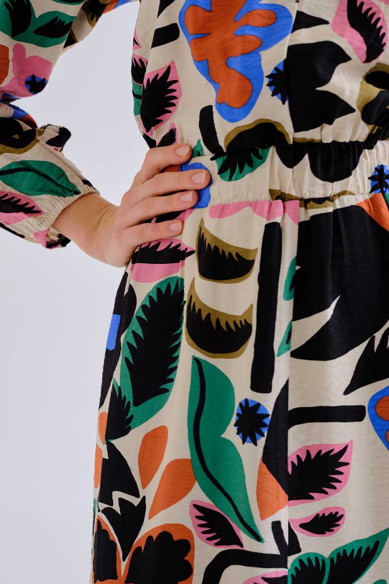 Neo Garden Midi Dress