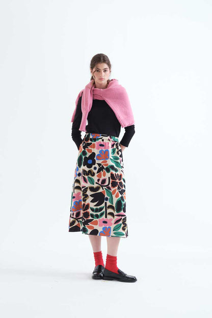 Neo Garden Midi Skirt
