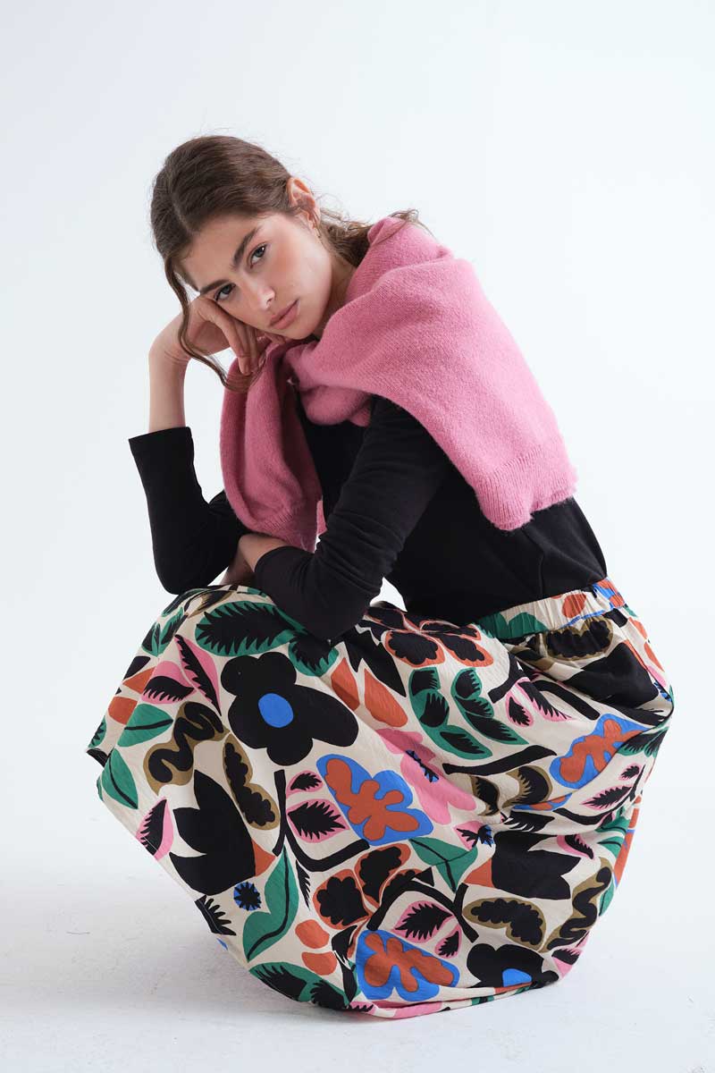 Neo Garden Midi Skirt