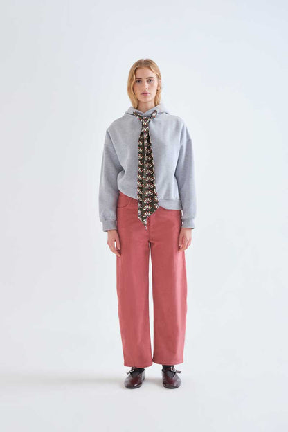 Black sweatshirt with Geometry printed tie