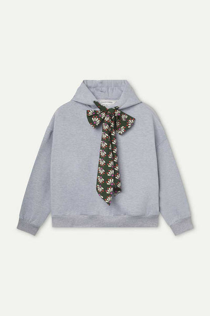 Black sweatshirt with Geometry printed tie