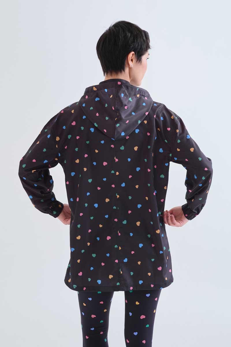 Candy print hooded jacket