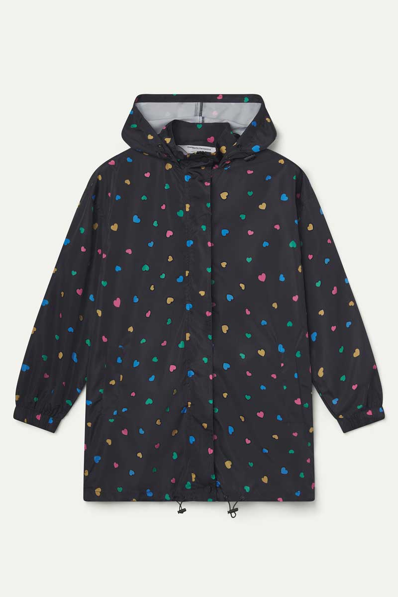Candy print hooded jacket