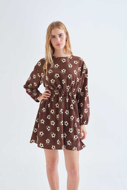 Santini Print Short Dress