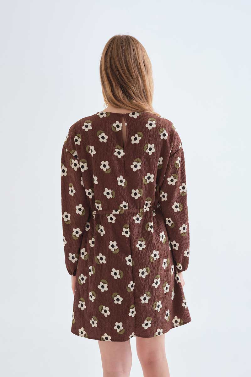 Santini Print Short Dress
