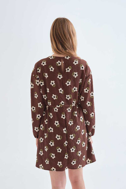 Santini Print Short Dress